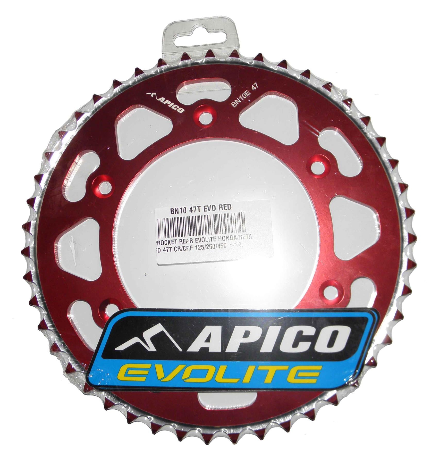 Apico Evolite Red Rear Sprocket For Honda XR 400R 1996-2011